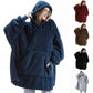 Winter Hooded Sweater Blanket Women's Oversized Fleece Blanket With Sleeves Large Pocket Warm Thick TV Hoodie Robe The Clothing Company Sydney