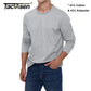 Long Sleeve Cotton T-shirt Mens Breathable Moisture Absorbing Casual T-shirt Spring Pullover Crew Neck Basic Tee Top The Clothing Company Sydney