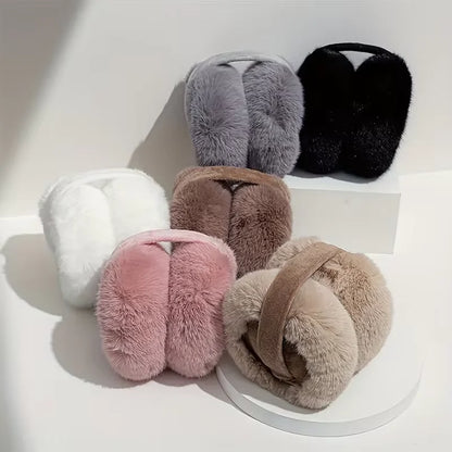 Winter Solid Soft Plush Ear Keep Warmer Earmuffs Fashion Outdoor Sports Earflap Protection Ear-Muffs Ear Cover
