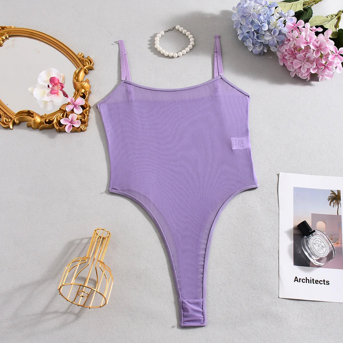 Tight-Fitting Casual Mesh Bodysuits Underwear Transparent Bodysuits The Clothing Company Sydney