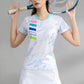 Exercise Training T  Women V Neck Badminton 3D Short Sleeves Summer Running Table Tennis Volleyball Team Yoga Shirts The Clothing Company Sydney