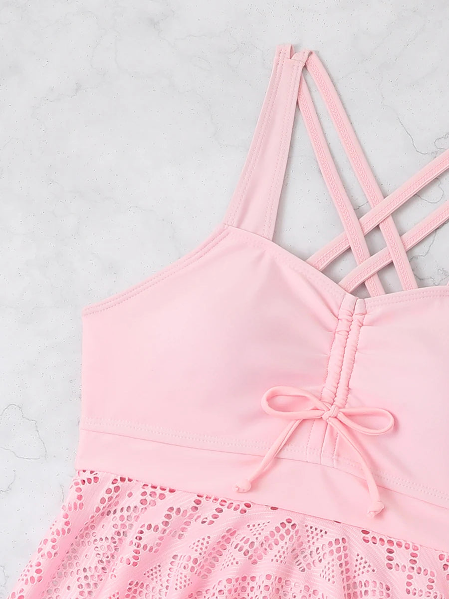 2 Piece Tankini & Beach Skirt Swimsuit Swimwear Bathers Bathing Swimming Suit Summer Beachwear