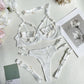 5-Piece Costume Hollow Underwear Sensual Open Bra Outfits Lingerie Set