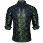 Men's Long Sleeve Black Paisley Silk Dress Shirts Casual Tuxedo Wedding Party Shirt Luxury Designer Men Clothing The Clothing Company Sydney