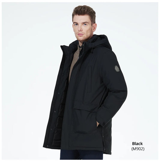 Men's parka jacket windproof warm outerwear Thicken puffer coat for winter The Clothing Company Sydney