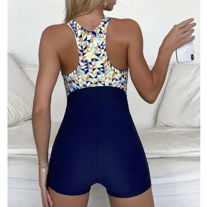 Women's one-piece closed swimsuit bodysuit for swimming, beach, and pool wear by The Clothing Company Sydney
