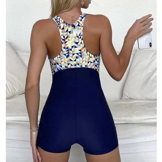 Women's one-piece closed swimsuit bodysuit for swimming, beach, and pool wear by The Clothing Company Sydney