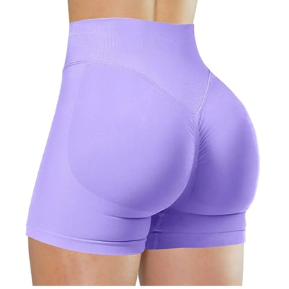 Women's Seamless High Waist Gym Slim Fit High Elastic Yoga Shorts for Fitness Training Running & Cycling Shorts The Clothing Company Sydney