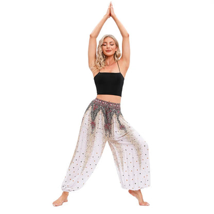 Boho Yoga Pants Women Hippie Harem Printed Dye High Waist Beach Wear The Clothing Company Sydney