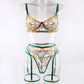 3 Piece Lingerie Sensual Lace Underwear Transparent Embroidery Garters Fancy Beautiful Bra Panties Intimate Set The Clothing Company Sydney