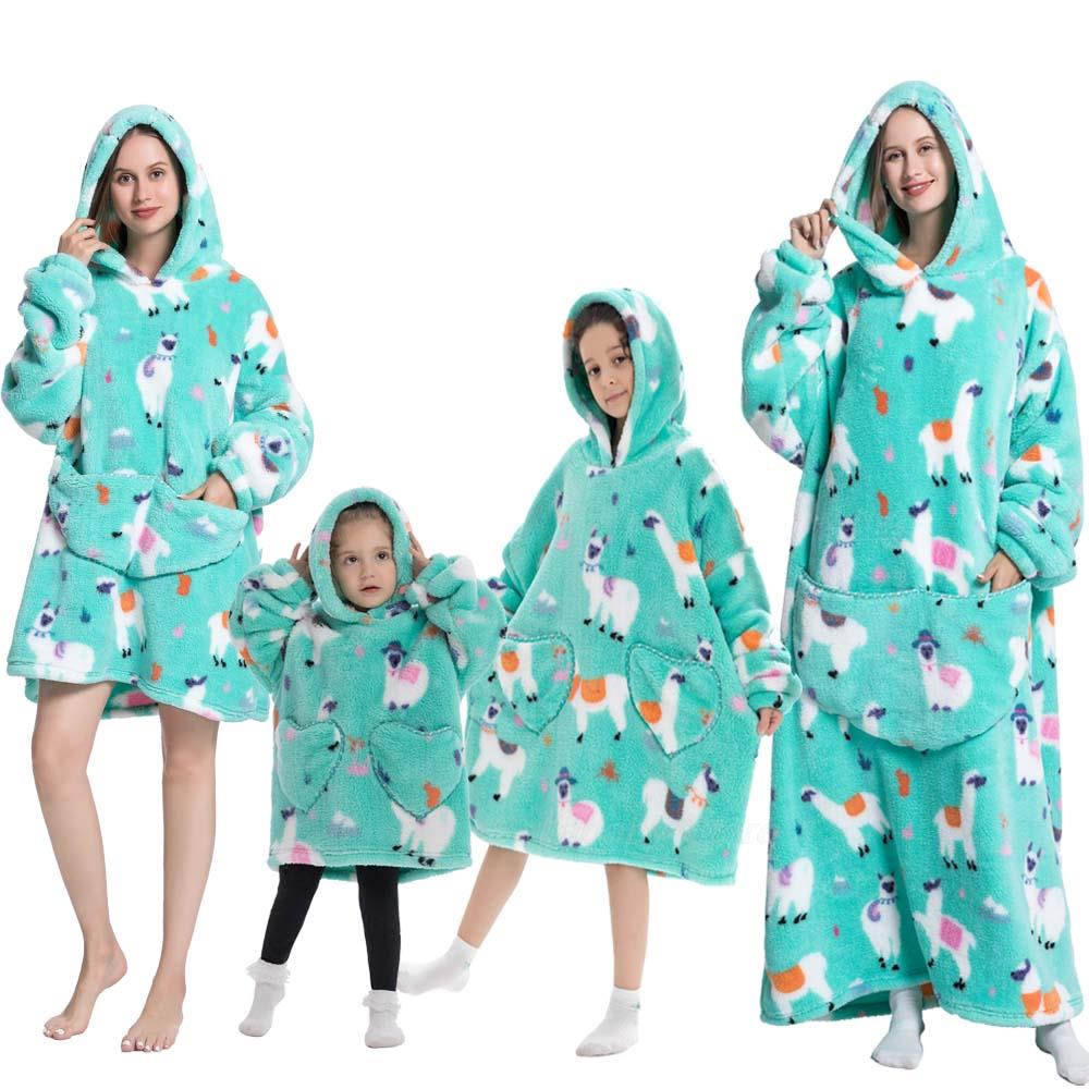 Family Hoodie Blanket for Winter Large Oversize Hoodie for Adult and Child Wearable Hooded Blanket The Clothing Company Sydney