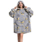 25 Style Cartoon Oversized Hoodie Sweatshirt Women Printed Wearable Blankets Fleece Warm Kids Sleepwear Lazy Giant Hooded Blanket The Clothing Company Sydney