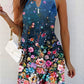 Women's Sleeveless V-neck Button-up Print Casual Summer Dress The Clothing Company Sydney