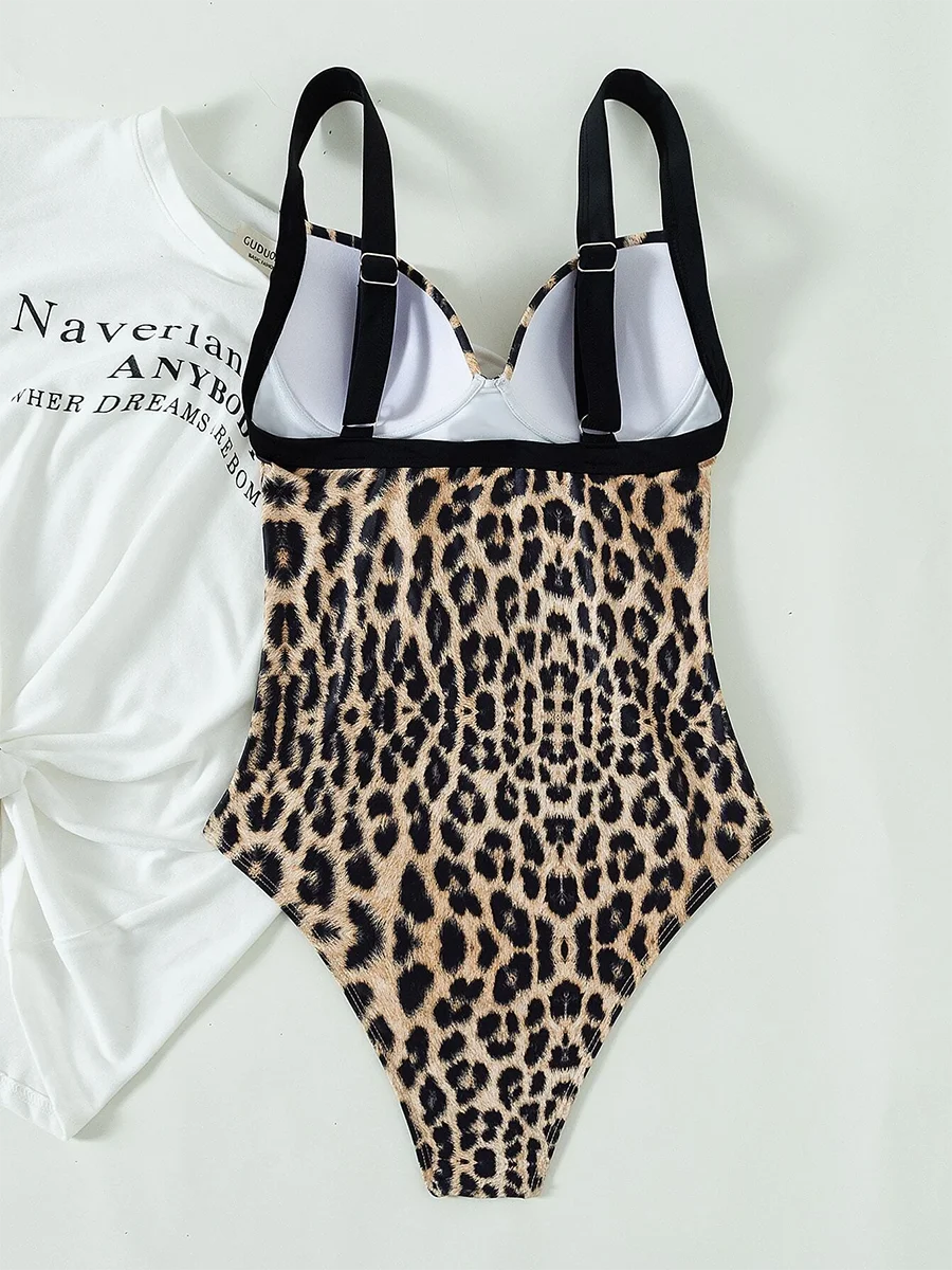 One Piece Leopard Swimsuit Women Swimwear Push Up Bathing Swimming Suit Summer Beachwear The Clothing Company Sydney