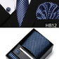 5 piece 7.5 cm Width Tie Sets Black Men's Tie Hankerchiefs Cufflinks clip Box wedding gift handmade Necktie Set The Clothing Company Sydney