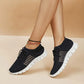 Mesh Breathable Soft Sole Sneakers Lightweight Non-Slip Running Walking Casual Lace Up Flats Shoes The Clothing Company Sydney