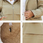 Women's jacket spring zipper long trench hooded outwear parka coat