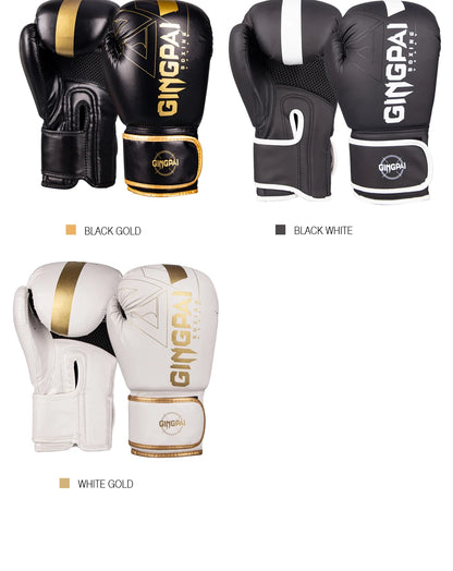 Adults and kids PU Muay Thai boxing gloves for MMA, kickboxing, and training gear