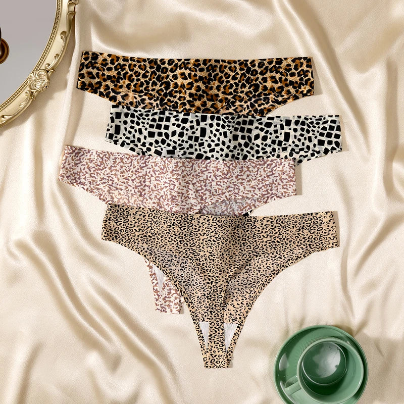 Women's Underwear Leopard Print Seamless Panties Sports Lingerie Thong G-String The Clothing Company Sydney