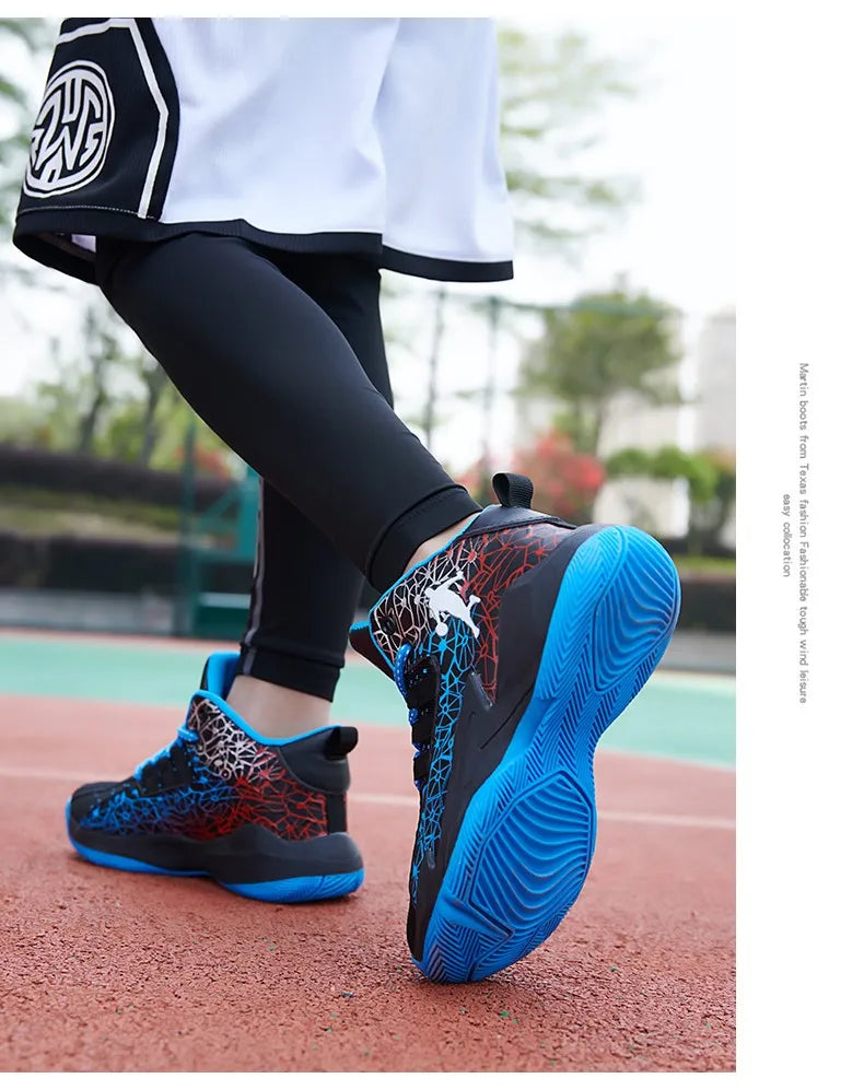 Kids Children‘s Basketball Shoes Non-slip Breathable Basketball Training Sneakers Lace-up Boys Girls Basketball Boots Athletic Shoes The Clothing Company Sydney