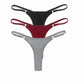 3 Pack Set Women's Panties Cotton Thongs Low Rise G String Solid Color Seamless Female Underpants Lingerie Underwear The Clothing Company Sydney