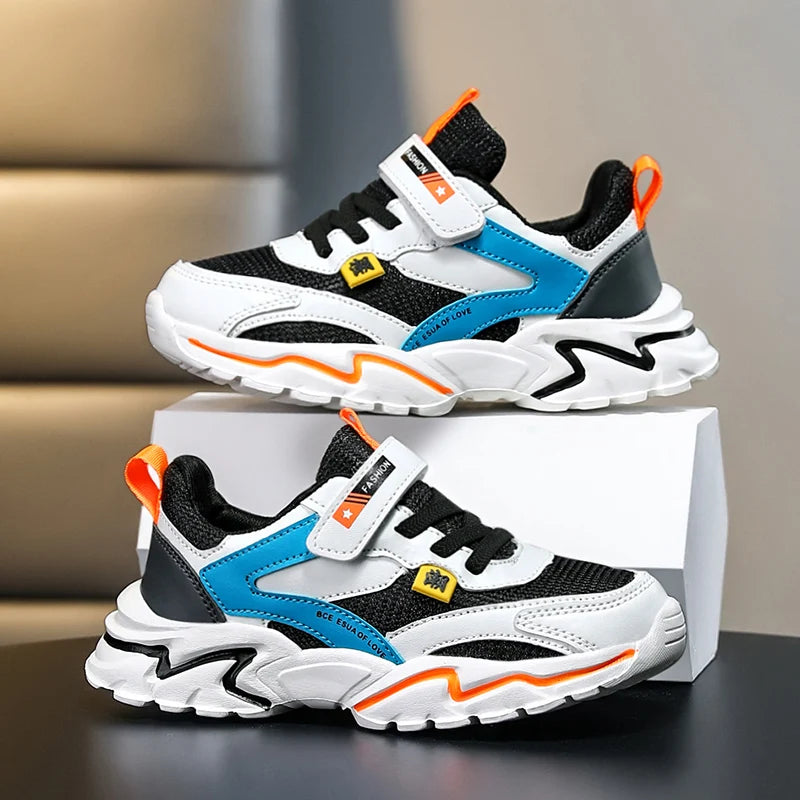 Kids Boy's Girls's Summer Mesh Breathable Sneakers Anti-Skid Outdoor Children Sport Running Shoes