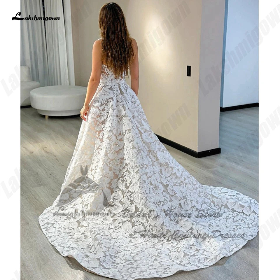 Luxury Lace Boho Wedding Gowns Off The Shoulder Robe Mariee Sparkly Champagne Bridal Dresses The Clothing Company Sydney