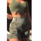 Women's Adapt Camo Seamless Shorts High Waist Booty Gym Shorts Workout Short Fitness Ribbed Waisted Running Short Athletic Clothes The Clothing Company Sydney