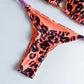 Women's Braided rope Micro Bikinis  Swimsuit Leopard Print Beach Bathing Suit