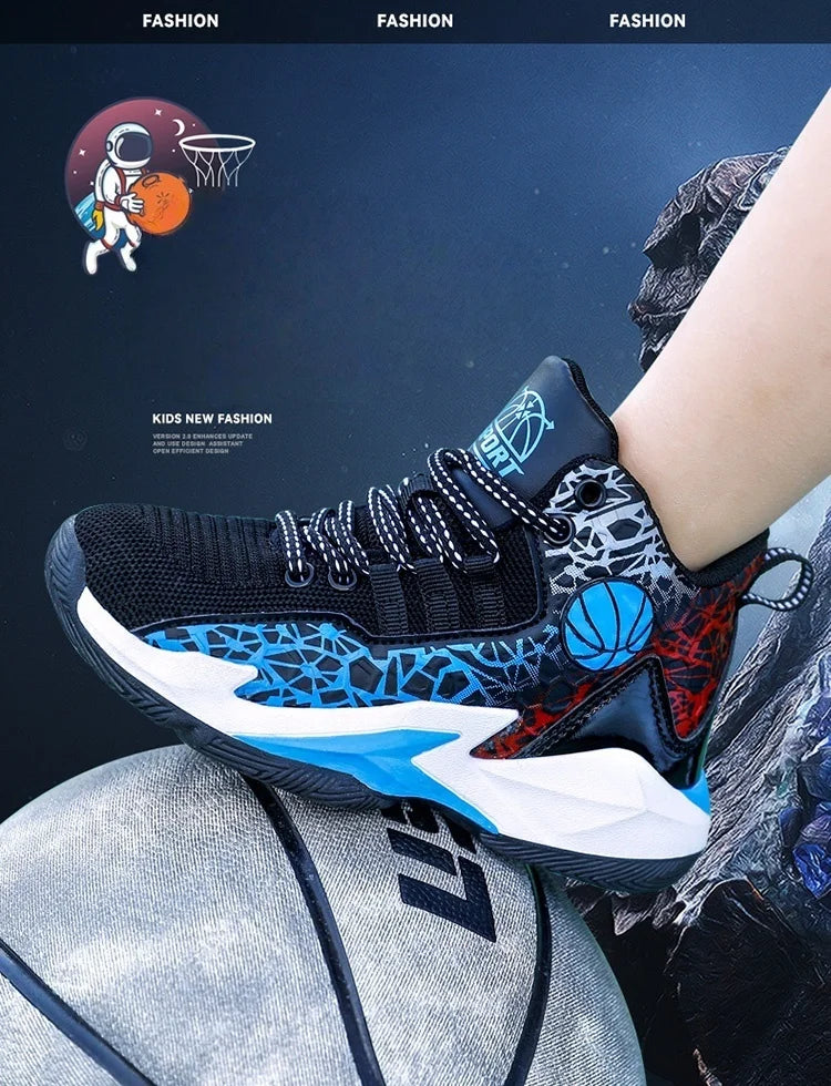 Kids Children's Sports Boys Girls Running Casual Outdoor Breathable Mesh Wear-Resistant Sneakers Basketball shoes. The Clothing Company Sydney