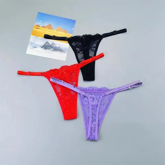 3 Pack Thongs Underwear Lace G-String Panties Low Waist Plus Size Briefs The Clothing Company Sydney