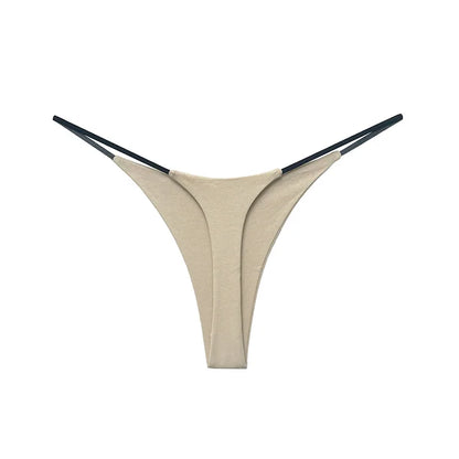 Low Waist Cotton Thong Women Panties Briefs T-back Bikini Underwear Seamless G String Sports Lingerie