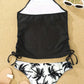 Print Tankini Set Tied Halter Swimsuit Women Swimwear Summer Backless Beach Bathing Suit The Clothing Company Sydney