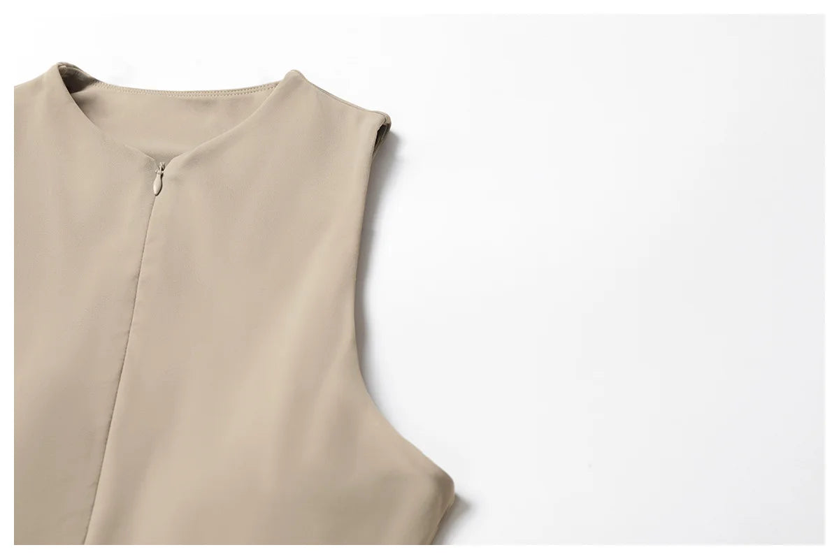 One Piece Womens Tracksuit Yoga Set Zipper Jumpsuits Fitness Rompers Sleeveless Sportswear Gym Set Workout Clothes