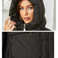 Hooded Parkas Women's Plus Size Casual Hooded Pocket Women Down Jacket Coat Outwear