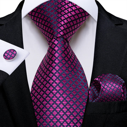 Luxury Purple Paisley Silk Tie Set for Men – 8cm Gift Set The Clothing Company Sydney