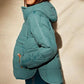 Autumn Winter Padded Jacket For Women Fashion Pockets Long Sleeves Hooded Pullovers Casual Coat