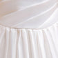 Little Big Girls Elegant Princess Puff Sleeves Satin Flower Girl Wedding Birthday Party Formal Dress