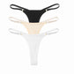 3 Pack Set Women's Panties Cotton Thongs Low Rise G String Solid Color Seamless Female Underpants Lingerie Underwear The Clothing Company Sydney