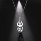 Tamil Om Symbol Pendant Necklace Stainless Steel Vintage Trident Yoga Shiva Symbol Necklaces Amulet Jewellery Gifts