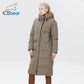 Women's Outwear Parka Super Long Warm And Windproof Zipper Cotton Coat Winter Jackets