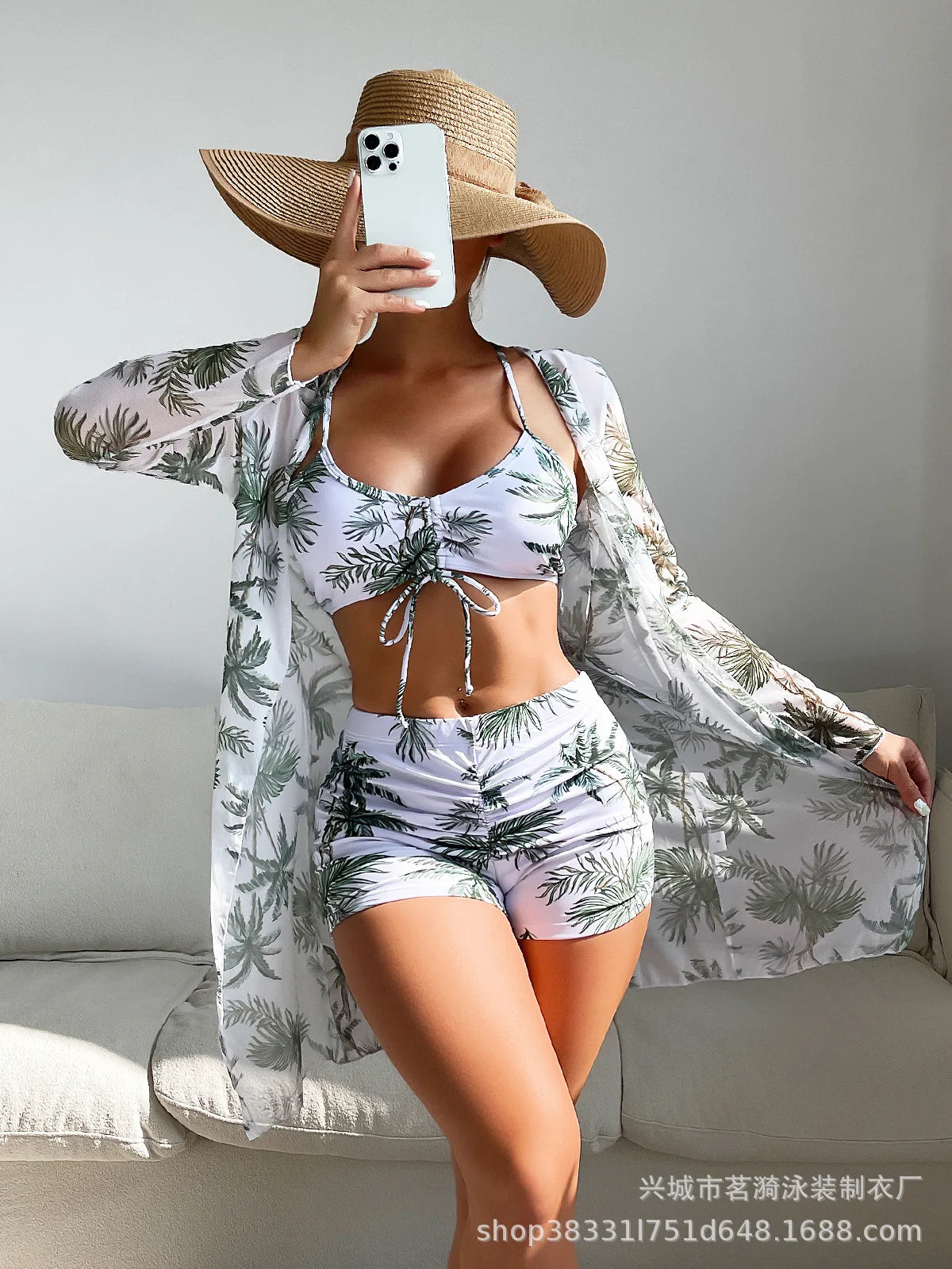 3 Piece Summer Print Swimsuits Tankini Sets Swimwear Beach Wear Bathing Suits Pool Women's Swimming Suit The Clothing Company Sydney