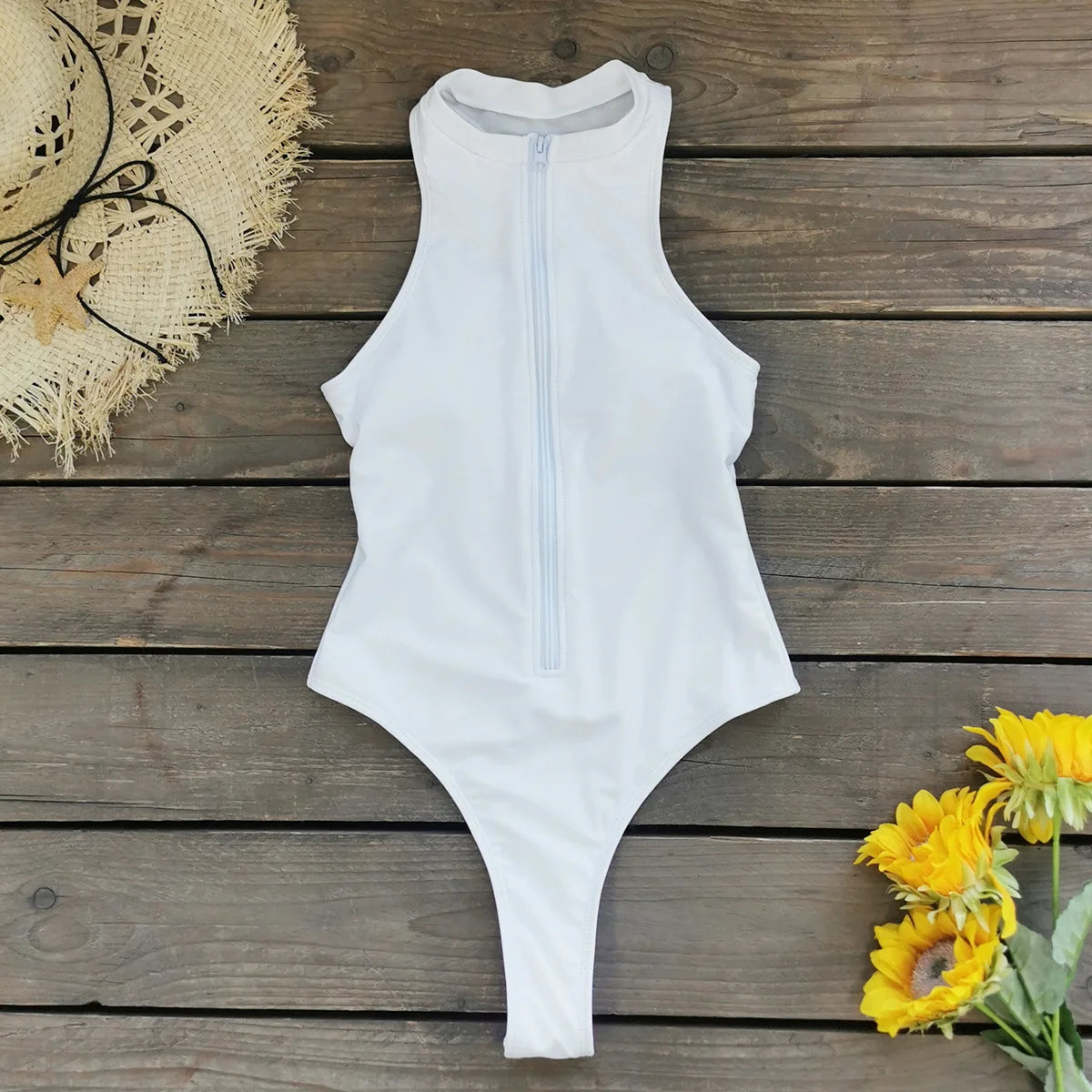 Sleeveless One Piece Swimsuit Sport Style Bodysuit Swimwear Monikini Beach Suit Surfing Wear The Clothing Company Sydney