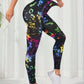 Women's 3D Print Tie Dye Sports Seamless High Waist Fitness Push Up Leggings Gym Clothing Workout Tights Pants