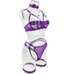 5-Piece Costume Hollow Underwear Sensual Open Bra Outfits Lingerie Set