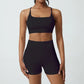 Seamless Yoga Set Gym Suits With Shorts Crop Top Bra Women's Shorts 2 Piece Set Running Workout Outfit Fitness Clothing The Clothing Company Sydney