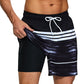 Men's Shorts Breathable Long Lining Gym Homme Quick Dry Zipper Pocket Beach Shorts Swim Trunks The Clothing Company Sydney