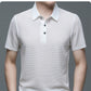 Summer Men's Lop-up Hollow Short-sleeved Polo Shirt Ice Silk Breathable Business Fashion T-Shirt Male Top The Clothing Company Sydney