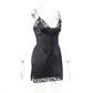 Lace Side Mini Slim Bodycon Summer Dress Spaghetti Strap Nightclub Party Dresses With Waist Wrap The Clothing Company Sydney