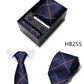 4 Piece Tie Handkerchief Cufflink Set For Men Necktie Holiday Gift Box Blue Gold Suit Accessories Slim Wedding Set The Clothing Company Sydney